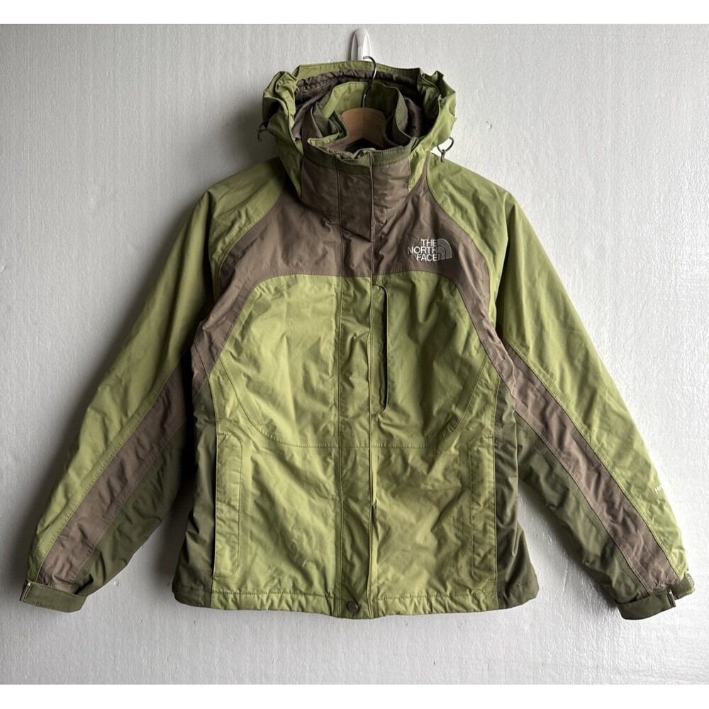 North Face Triclimate Jacket Women’s Small 3-in-1 Hyvent Jacket Green Insulated